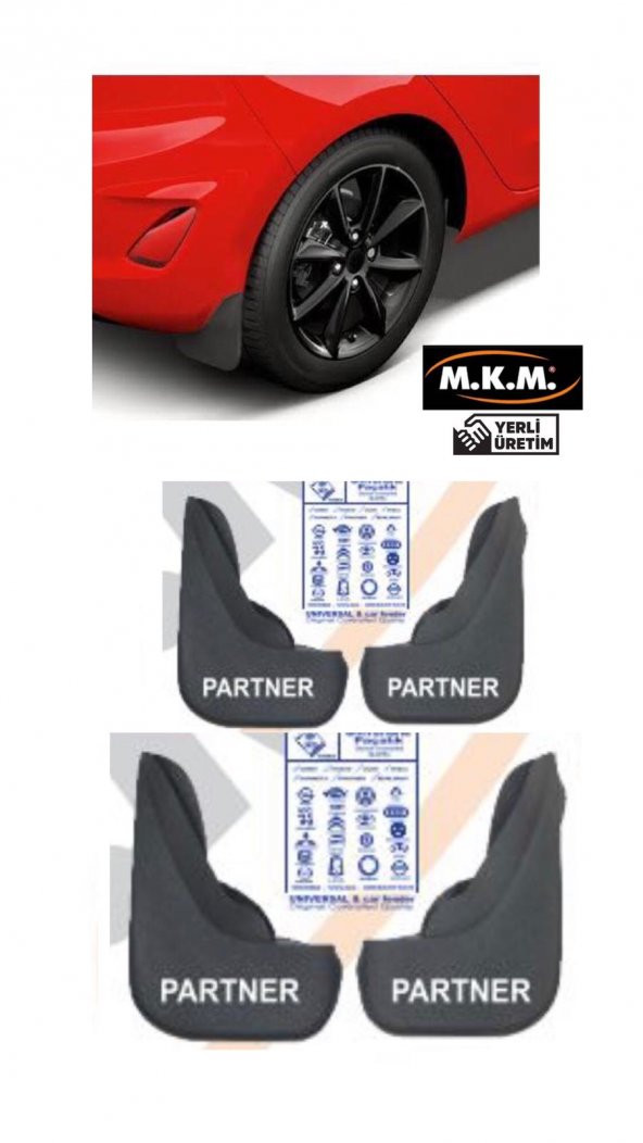 PARTNER 4 LÜ PAÇALIK ÇAMURLUK TOZLUK