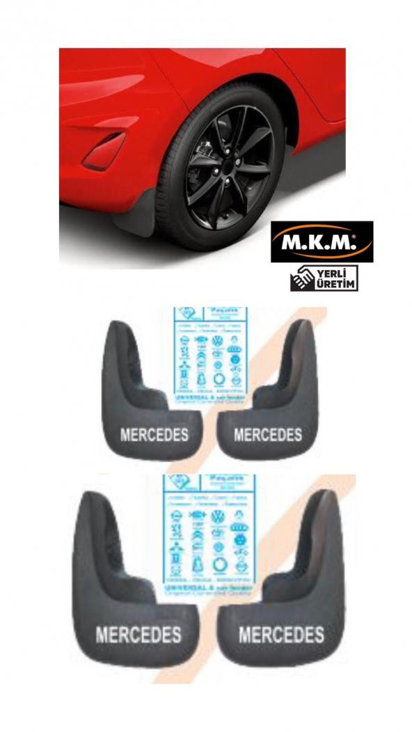 MERCEDES 4 LÜ PAÇALIK ÇAMURLUK TOZLUK