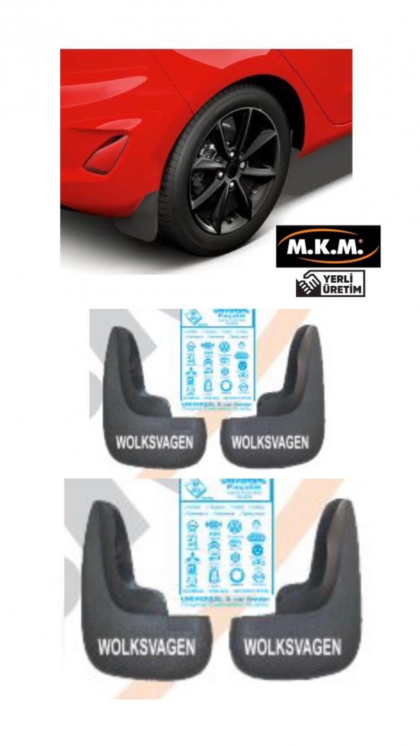 WOLKSVAGEN 4 LÜ PAÇALIK ÇAMURLUK TOZLUK