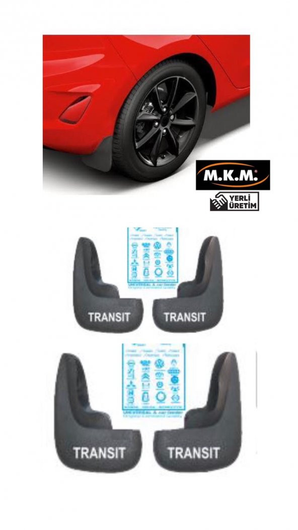 TRANSİT 4 LÜ PAÇALIK ÇAMURLUK TOZLUK