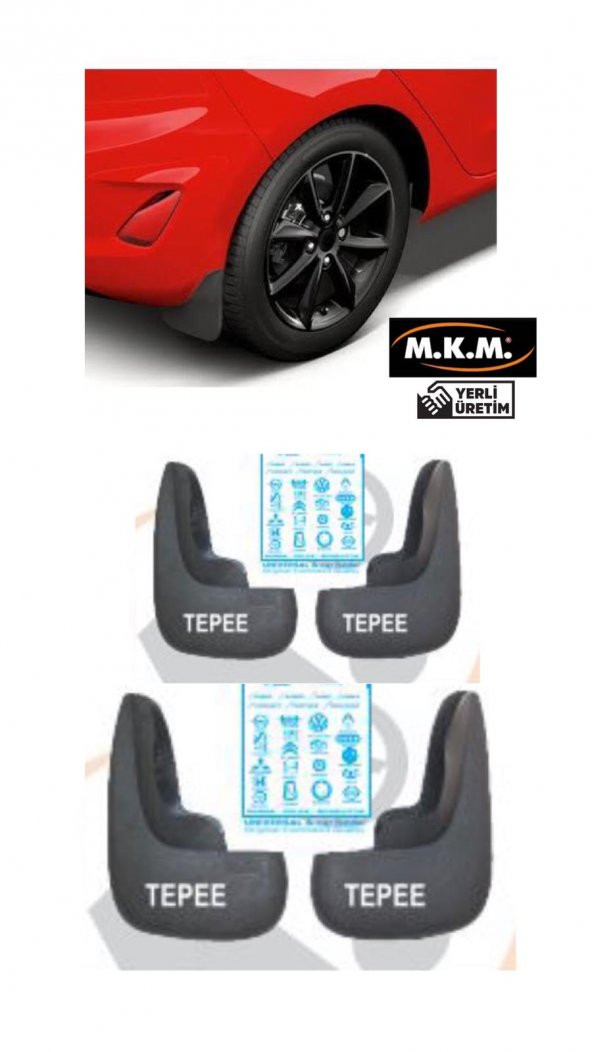 TEPEE 4 LÜ PAÇALIK ÇAMURLUK TOZLUK