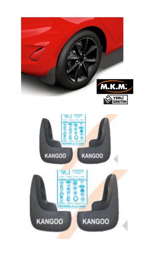 KANGOO 4 LÜ PAÇALIK ÇAMURLUK TOZLUK