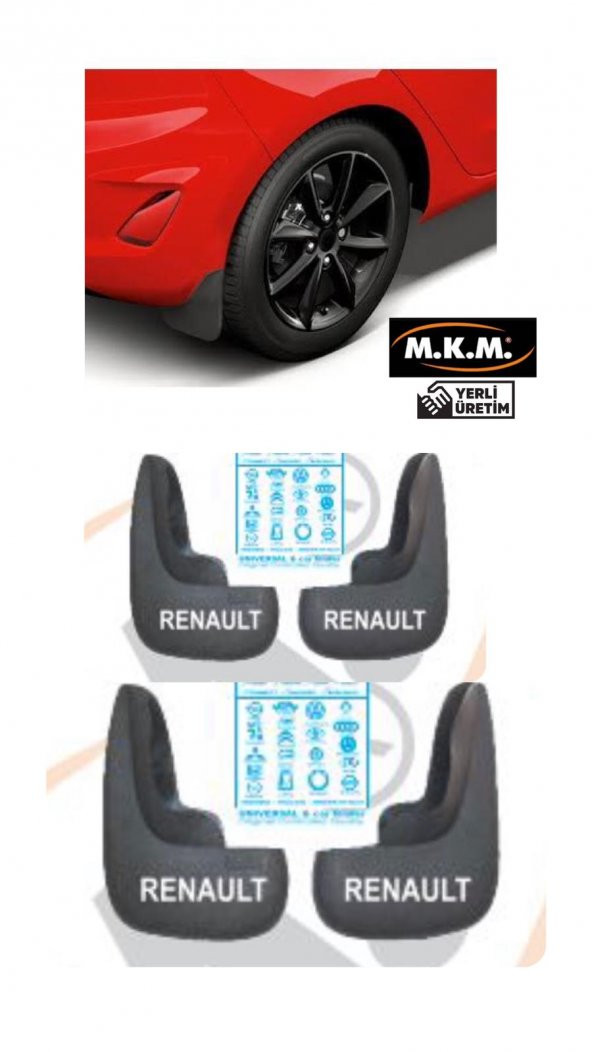 RENAULT 4 LÜ PAÇALIK ÇAMURLUK TOZLUK