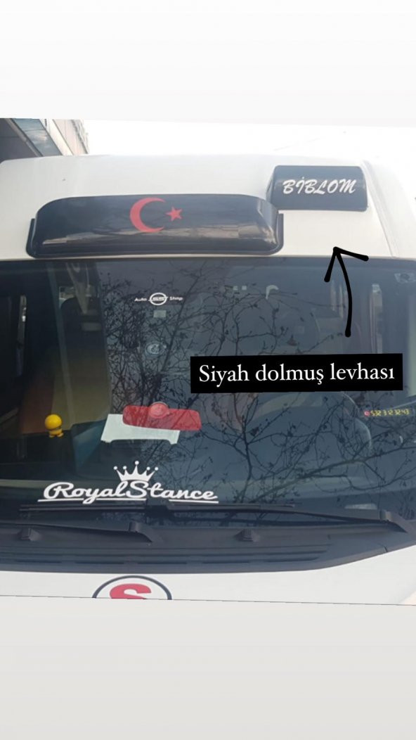 Siyah taksi,dolmuş,münibüs mıtnatıslı levha(kırılmaz ürün) - 3