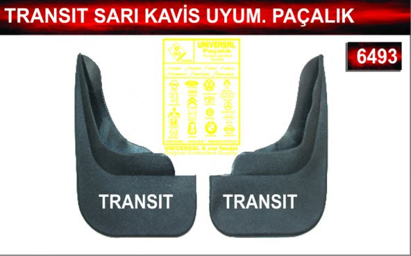 Transit Sarı Kavisli Uyumlu Paçalık Çamurluk Tozluk