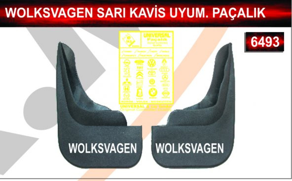 Wolksvagen Sarı Kavis Uyumu Paçalık Çamurluk Tozluk