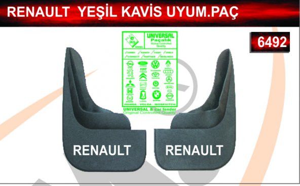 Renault Yeşil Kavis Uyumlu Paçalık Çamurluk Tozluk