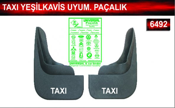 Taxi Yeşilkavis Uyumlu Paçalık Çamurluk Tozluk