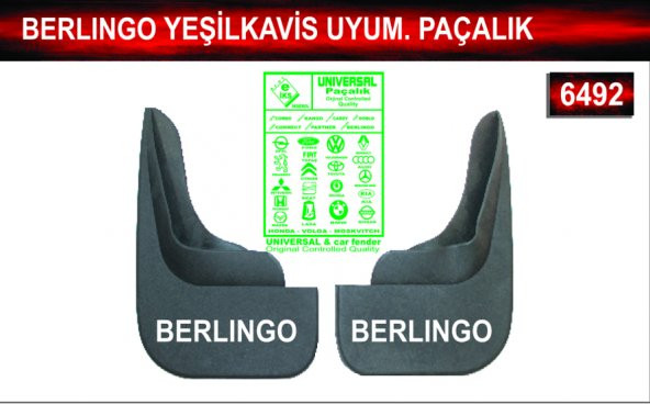 Berlingo Yeşilkavis Uyumluluk Paçalık Çamurluk Tozluk