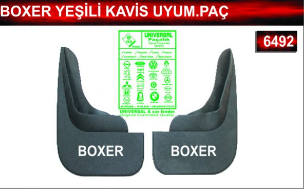 Boxer Yeşili Kavis Uyumlu Paçalık Çamurluk Tozluk