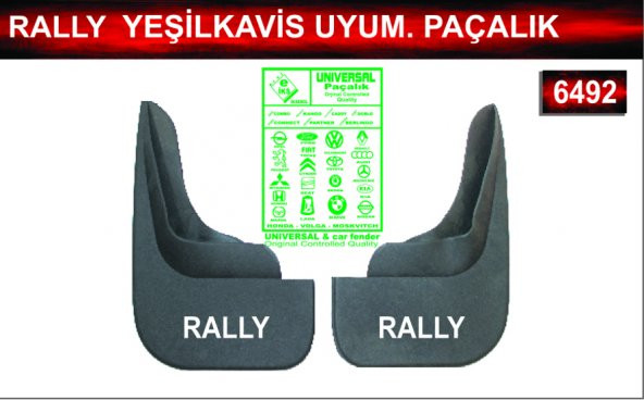 Rally YeşilKavis Uyumuluk Paçalık Çamurluk Tozluk