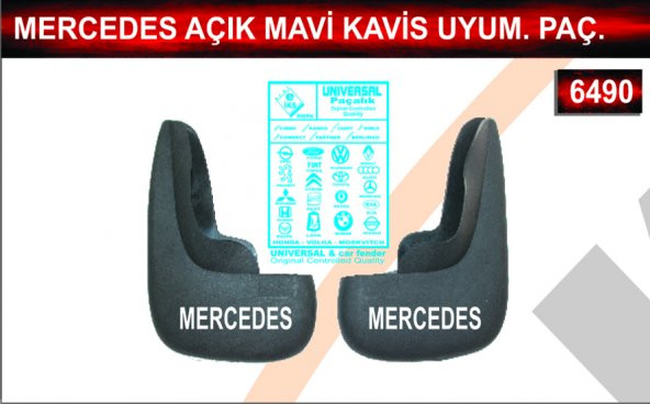 Mercedes Açık Mavi Kavis Uyumlu Araç Paçalık Çamurluk Tozluk