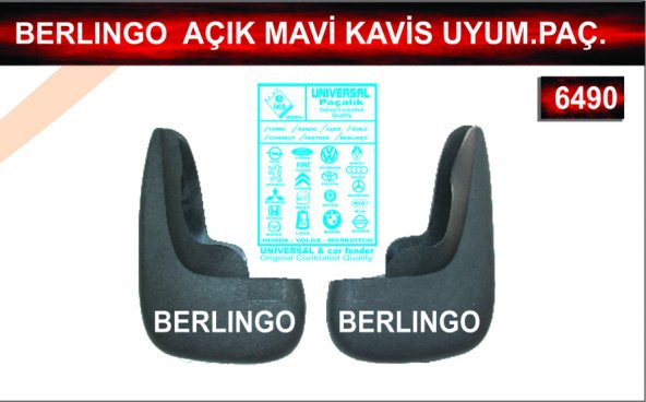 Berlingo Açık Mavi Kavis Uyumlu Paçalık Çamurluk Tozluk