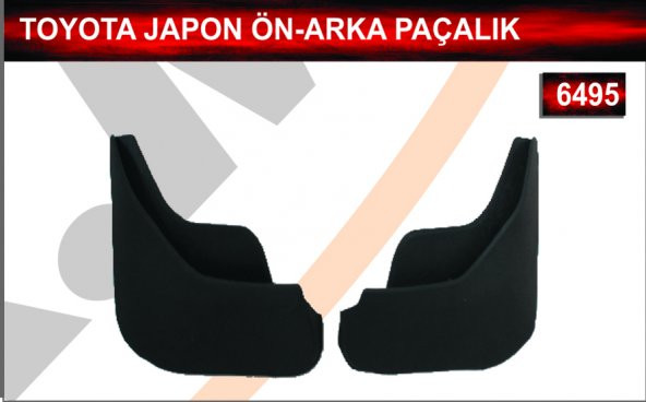 Toyota Japon Ön Arka Paçalık Çamurluk Tozluk