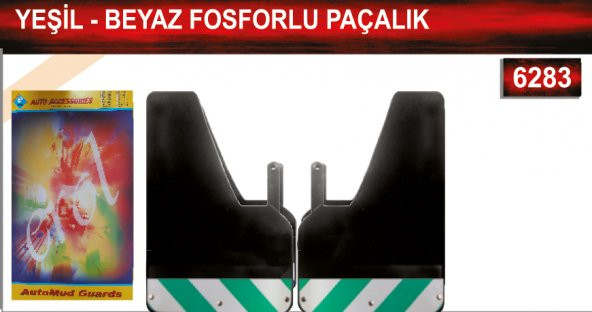 Yeşil-Beyaz Fosforlu Paçalık Çamurluk Tozluk