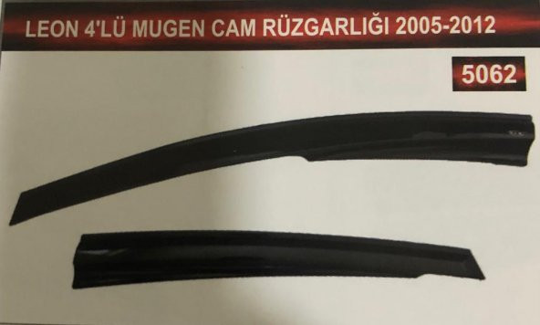 Seat Leon 4lü Mugen Cam Rüzgarlık Seti