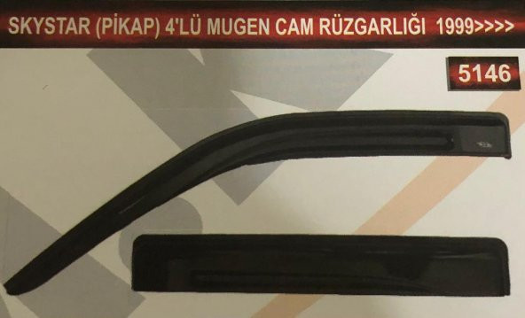 Nissan Skystar 4lü Mugen Cam Rüzgarlık Seti