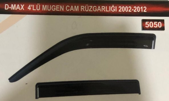 Isuzu D-Max 4lü Mugen Cam Rüzgarlık Seti ürün görseli