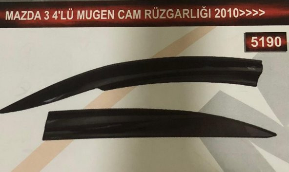 Mazda-3 4lü Mugen Cam Rüzgarlık Seti - 1