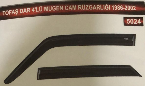 Tofaş Dar 4lü Mugen Cam Rüzgarlık Seti - 1