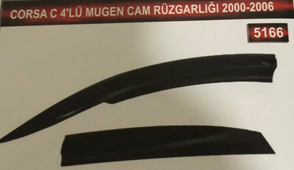 Opel C 4lü Mugen Cam Rüzgarlık Seti - Resim 2