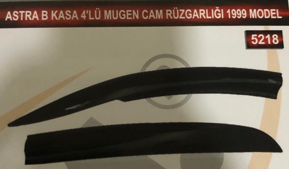 Opel Astra B Kasa 4lü Mugen Cam Rüzgarlık Seti - 2