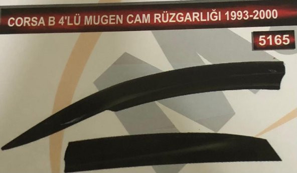Opel Corsa B 4lü Mugen Cam Rüzgarlık Seti - Resim 2