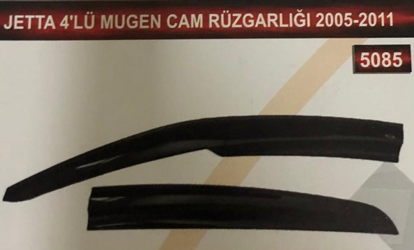Volkswagen Jetta 4lü Mugen Cam Rüzgarlık Seti - 2