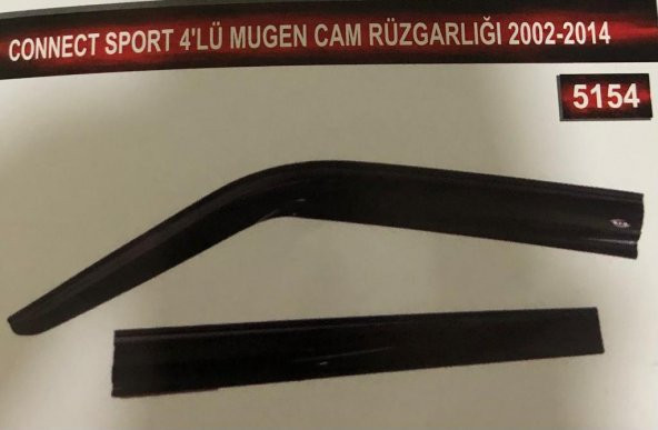 Ford Connect Sport 2002 - 2014 4lü Mugen Cam Rüzgarlık Seti - 2