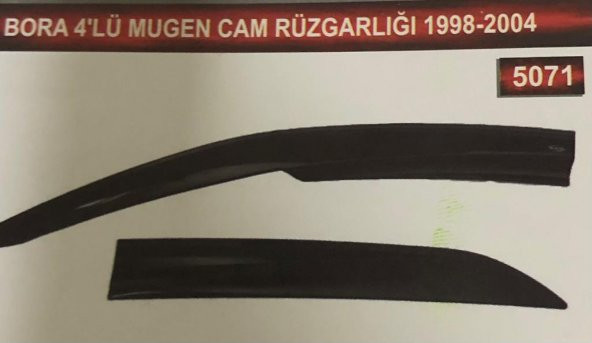 Volkswagen Bora 4lü Mugen Cam Rüzgarlık Seti - Resim 3