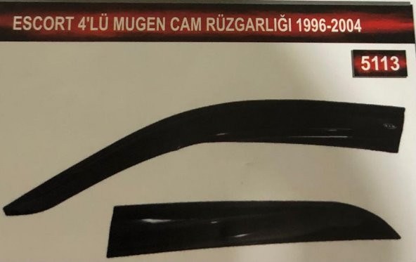 Ford Escort 4lü Mugen Cam Rüzgarlık Seti - 2