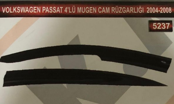 Volkswagen Passat 4lü Mugen Cam Rüzgarlık Seti - 4