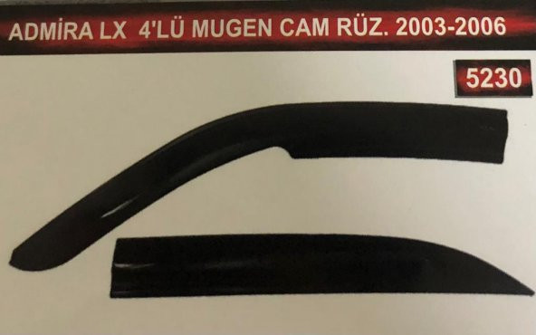 Hyundai Admire lx 4lü Mugen Cam Rüzgarlık Seti - Resim 5
