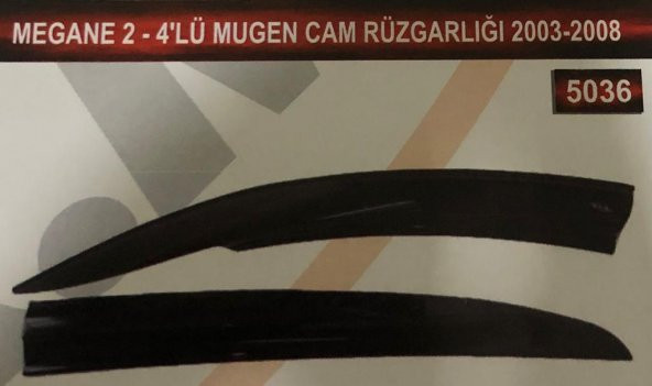 Megane 2- 4lü Mugen Cam Rüzgarlık Seti - 3