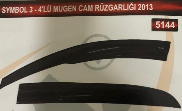 Symbol 3 4lü Mugen Cam Rüzgarlık Seti - Resim 2