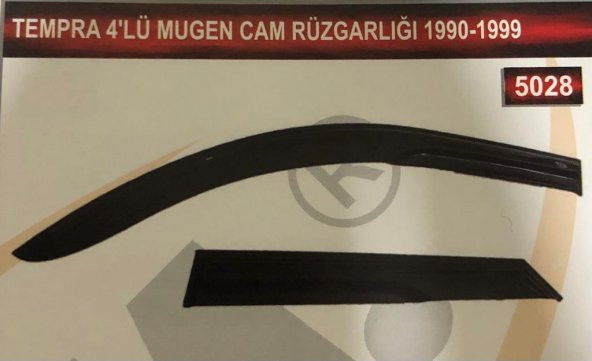Tempra 4lü Mugen Cam Rüzgarlık Seti - 2