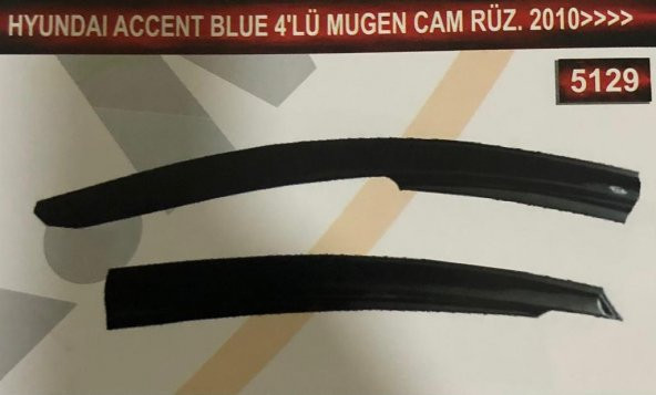 Hyundai Accent Blue 4lü Mugen Cam Rüzgarlık Seti - 5