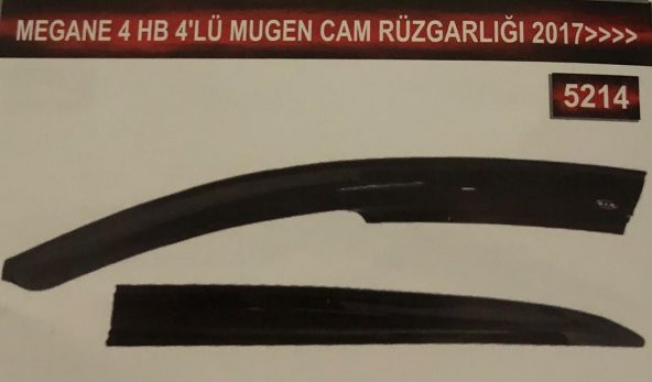 Megane 4 HB 4lü Cam Rüzgarlık Seti - 2