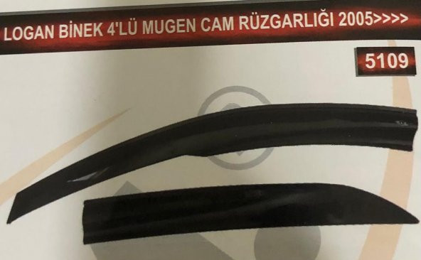 Renault Dacia Logan Binek 4lü Mugen Cam Rüzgarlık Seti - Resim 2