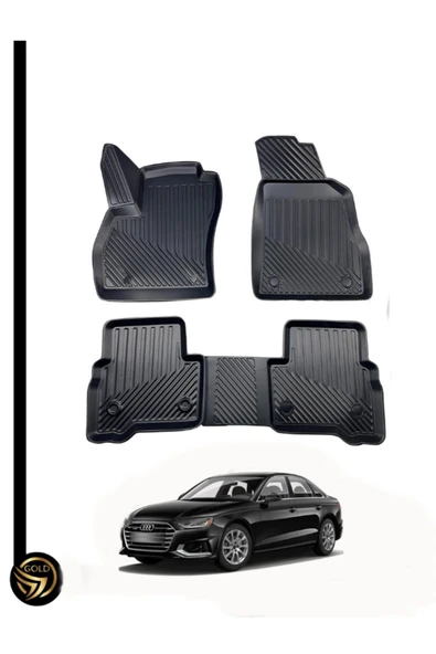 BLACK Audi A4 (2016+) 3D Havuzlu Paspas - Siyah Seri ürün görseli