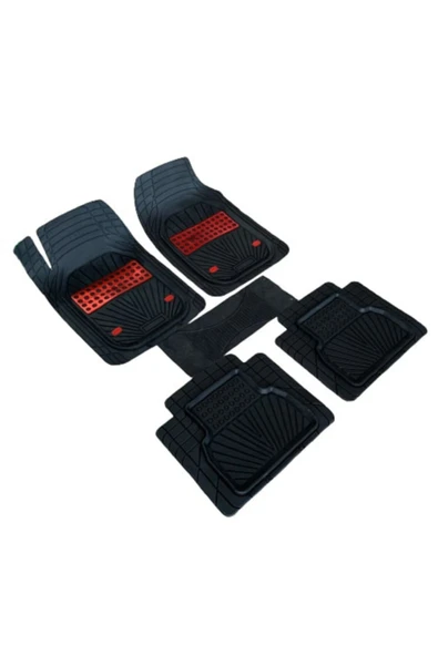 Gold Oto Aksesuar Opel Corsa E 4d Maxi Havuzlu Vita Kırmızı Oto Paspas