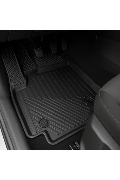 Black Gold Renault Laguna 2001–2007 Uyumlu 3D Kauçuk Oto Paspas – Premium Seri - Resim 3