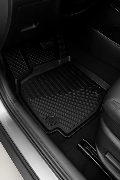 Black Gold Hyundai Tucson 2021+ Hybrid 3D Havuzlu Oto Paspas | Araca Özel, Kaymaz & Koku Yapmaz Kauçuk - 3