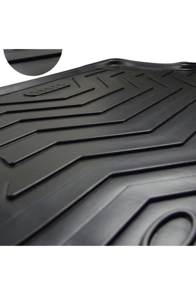 Black Gold Fiat Fiorino 3D Zebra Oto Paspas Ve Araca Özel Kauçuk Bagaj Havuzu Seti - Resim 3