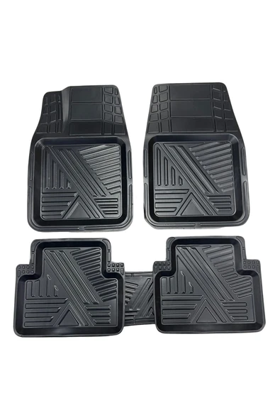 Black Gold Fiat Fiorino 3D Zebra Oto Paspas Ve Araca Özel Kauçuk Bagaj Havuzu Seti - Resim 2