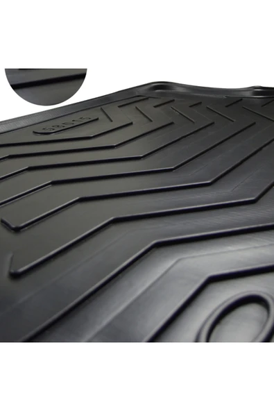 Black Gold Hyundai Accent Blue 3D Zebra Oto Paspas Ve Araca Özel Kauçuk Bagaj Havuzu Seti - 3