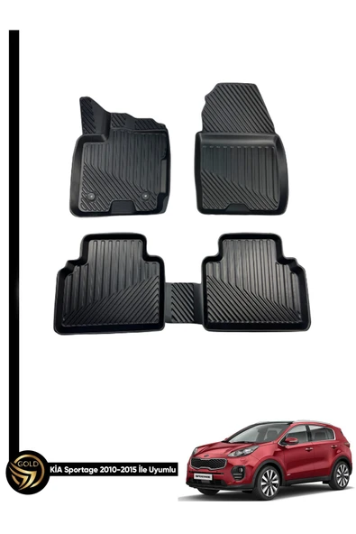 Black Gold Kia Sportage 2010-2015 3d Oto Paspas Havuzlu Rjn ürün görseli