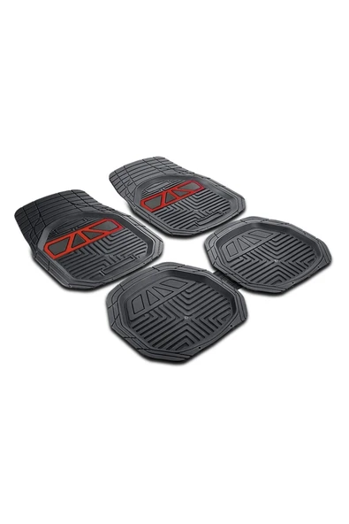 Autofab Seat Leon 2006-2012 3d Extra Havuzlu Kırmızı Oto Paspas ürün görseli