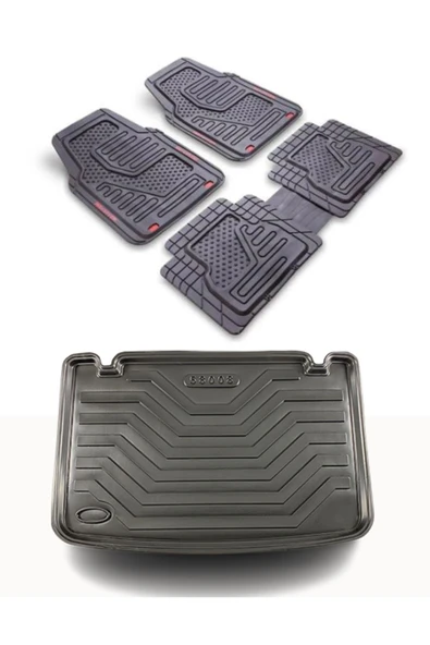 Gold Oto Aksesuar Kıa Sportage Suv 2010 - 2015 Bagaj Havuzu+ Alfa Siyah Oto Paspas Seti ürün görseli