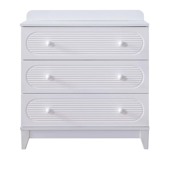 Şifonyer, Perla 3 Çekmeceli Şifonyer - Beyaz - 3